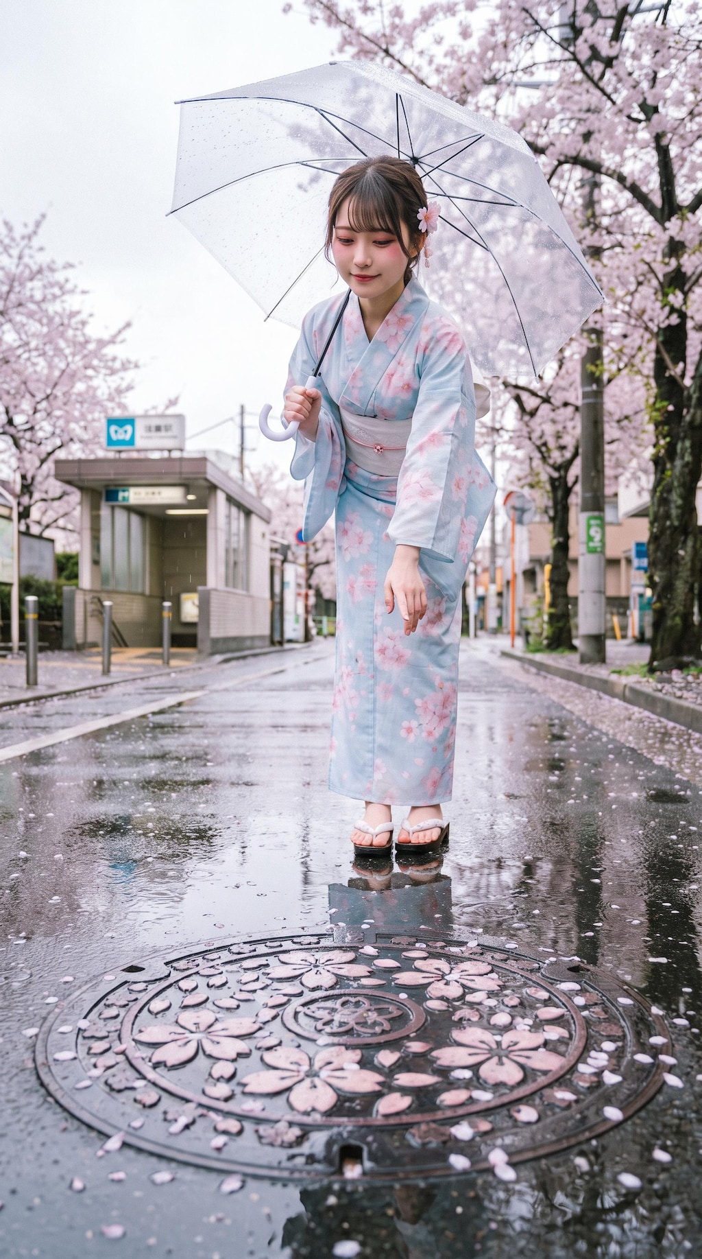 A Spring Street in Pink