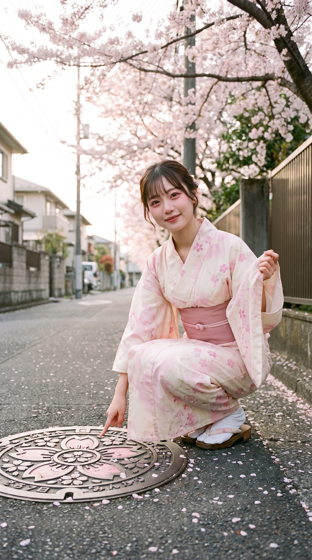 A Spring Street in Pink