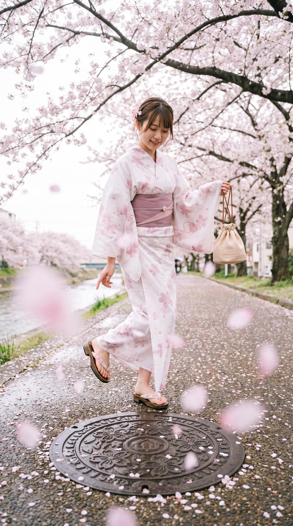 A Spring Street in Pink