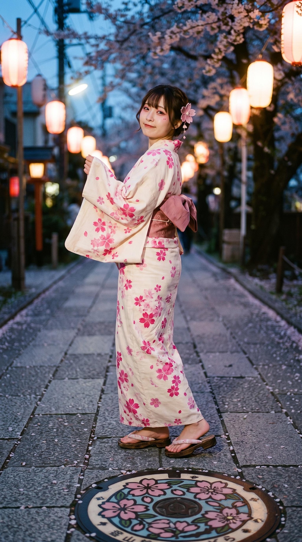 A Spring Street in Pink