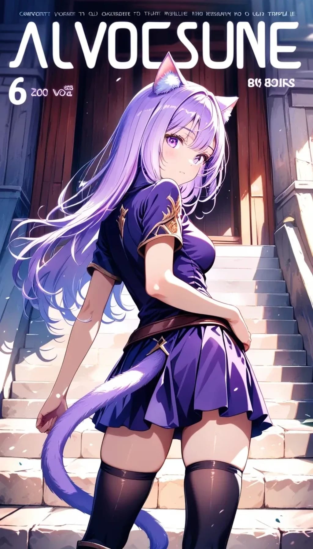 月刊冒険者『特集！　噂の美少女冒険者の姿！？』シオン（猫獣人）