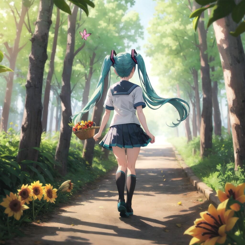 ミクさんバックショット