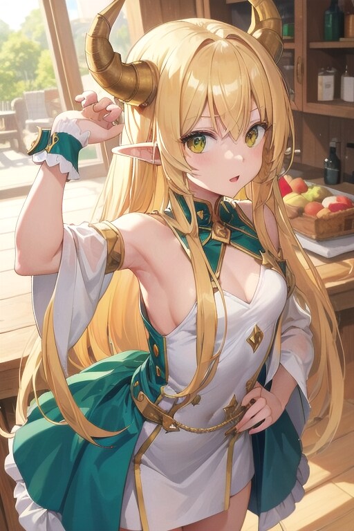 金髪エルフ風装束(なにが"風"じゃい、我エルフ！)_20240106