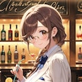 りえさん、バーでお酒を嗜む 3枚目
