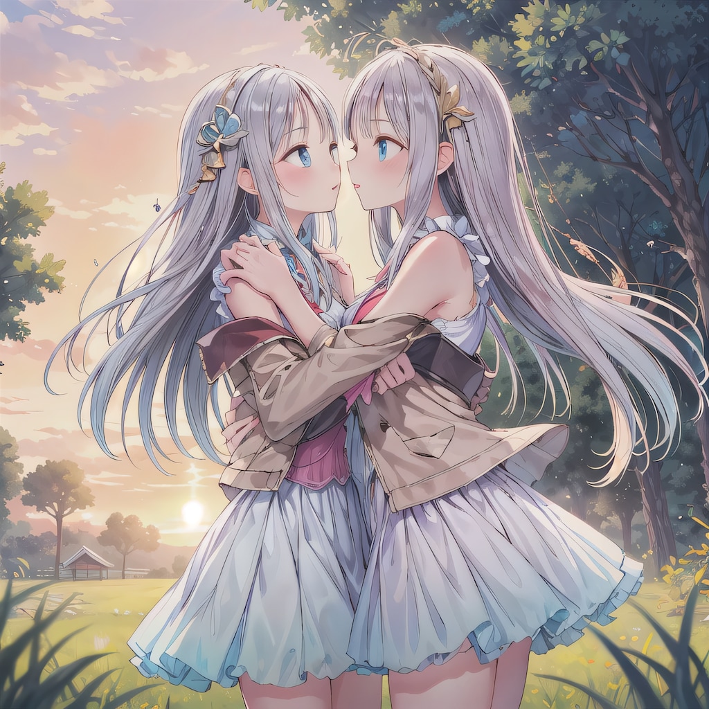 銀髪ロングの少女