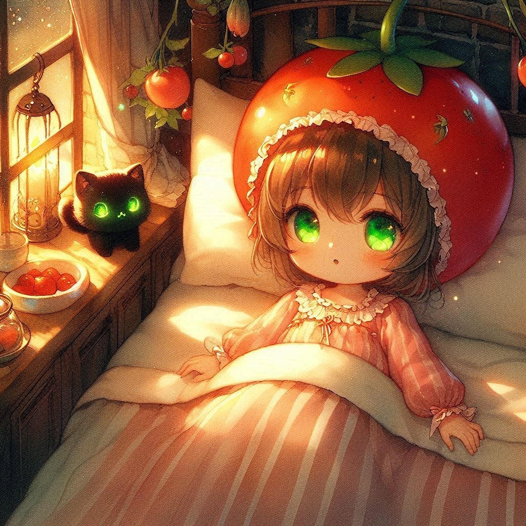 トマトちゃんとくろねこちゃん
