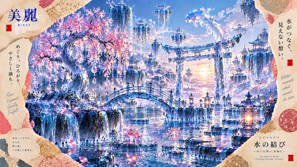 The Island of Flowing Water — A World Forever Connected  Water weaves endless happiness.  Across isl