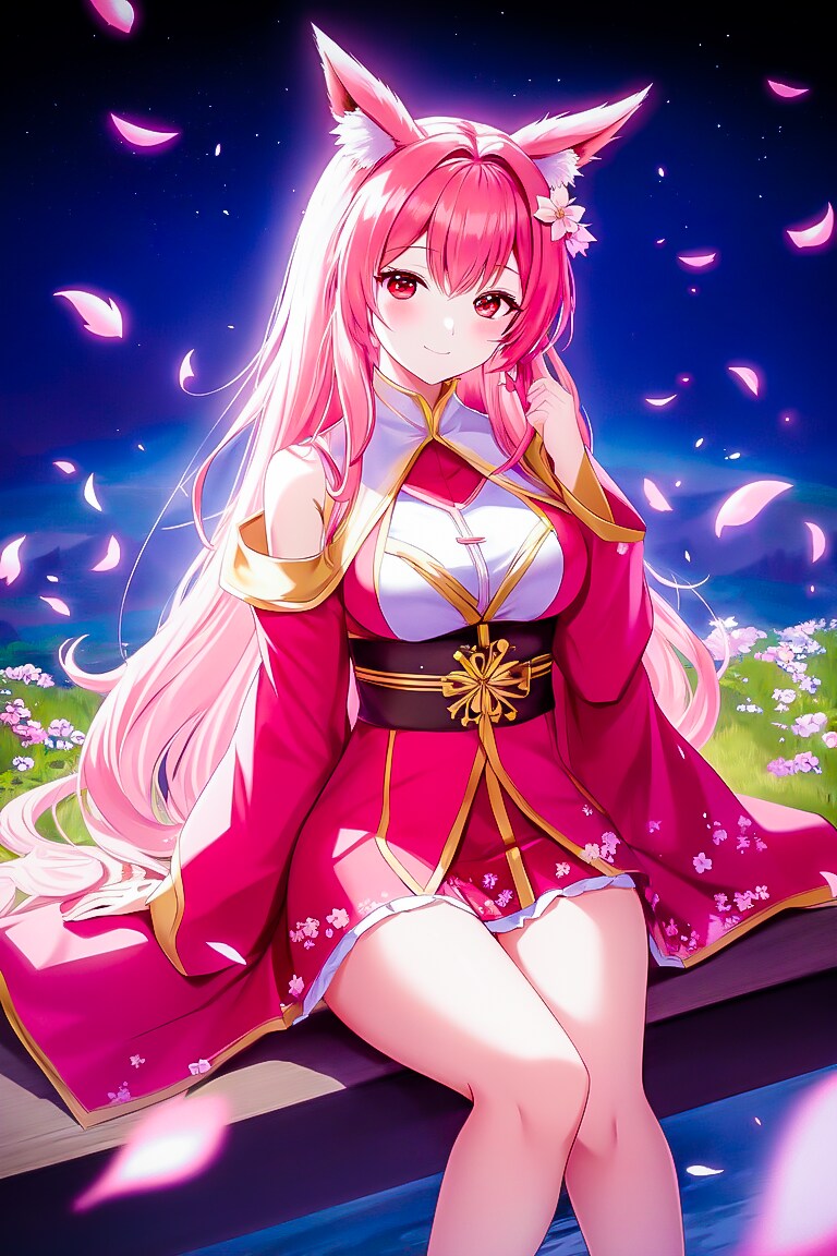夜桜時雨