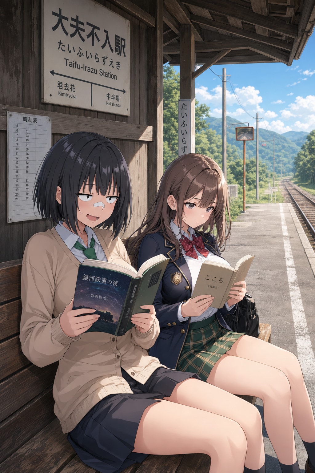 (隣の霞葉生の子……チチでっか……) | の人気AIイラスト・グラビア
