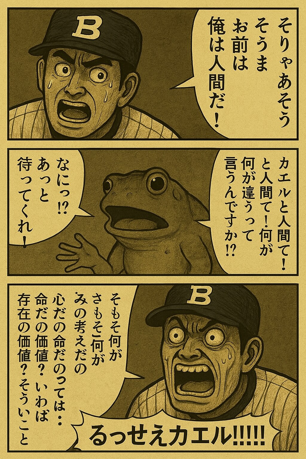 野球選手をくにへかえそうとした