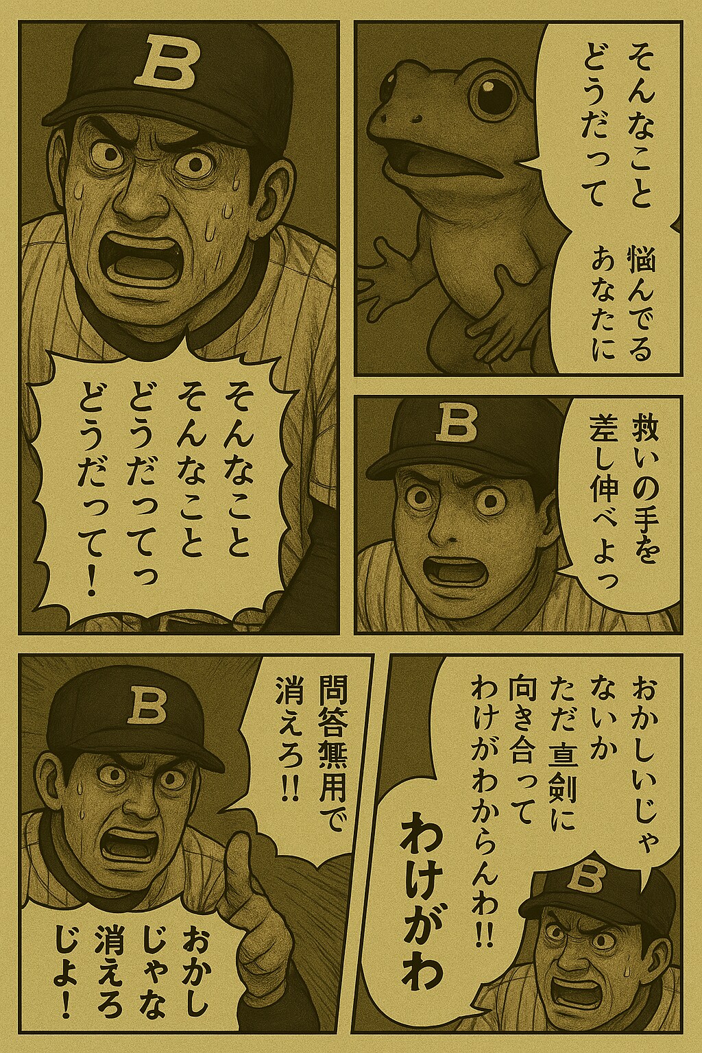 野球選手をくにへかえそうとした