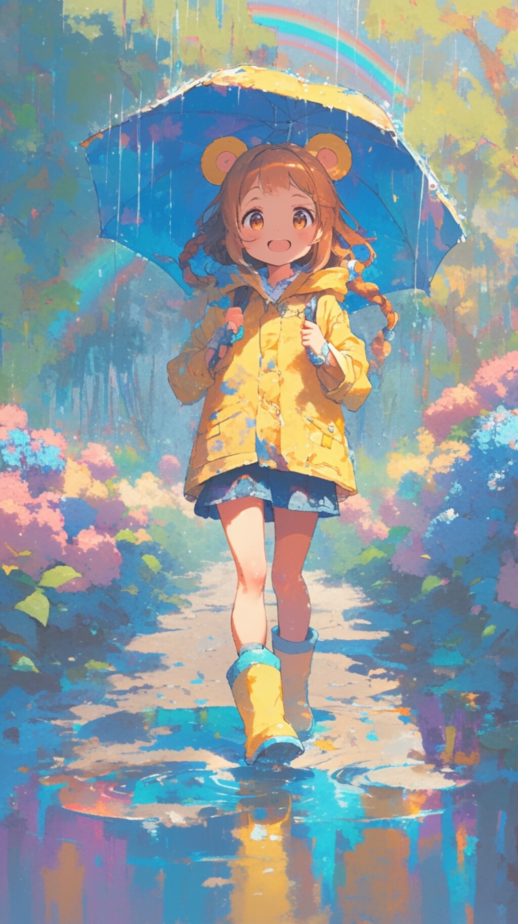 くま娘と傘②🐾