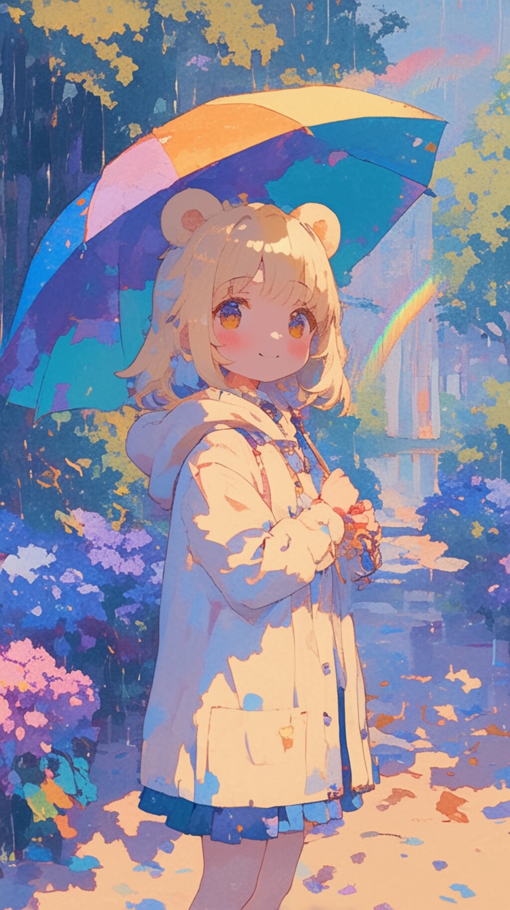 くま娘と傘②🐾