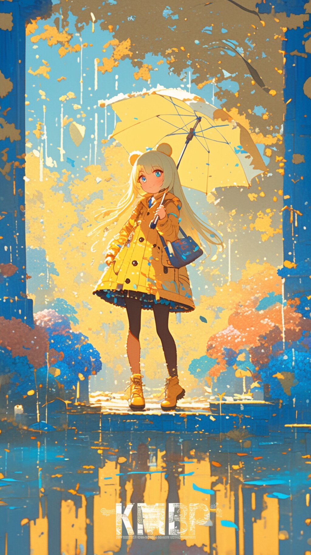 くま娘と傘②🐾