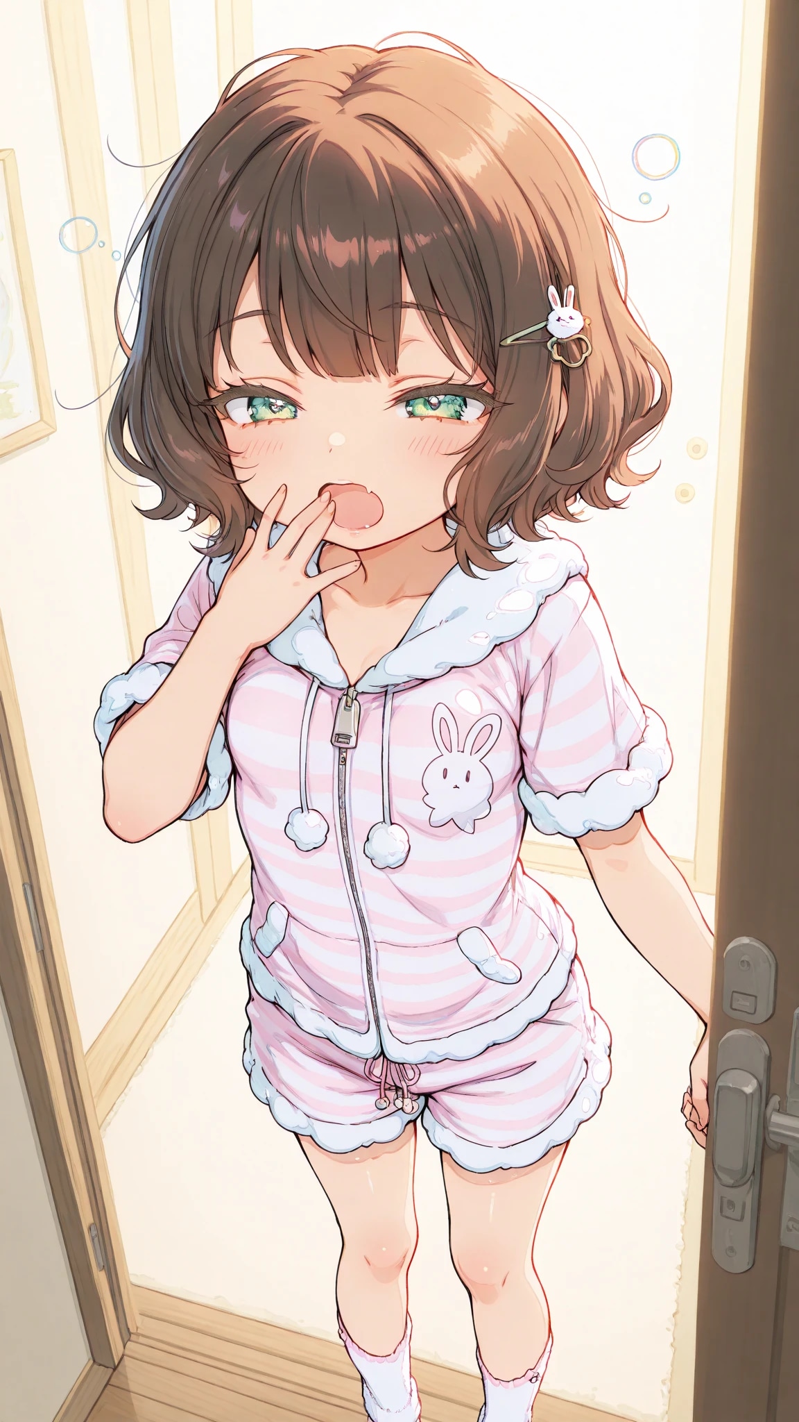 ふわぁ、おはよ〜