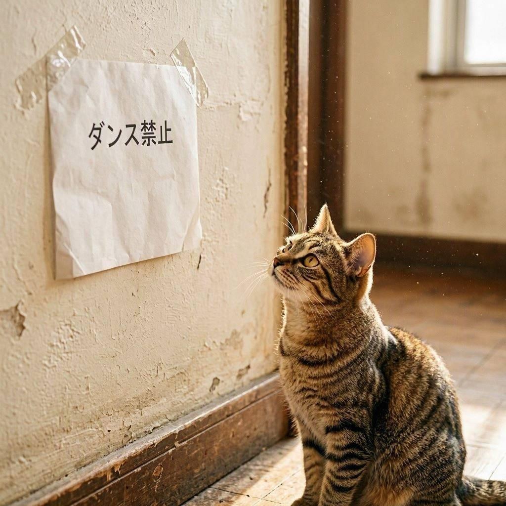 ダンス禁止された猫