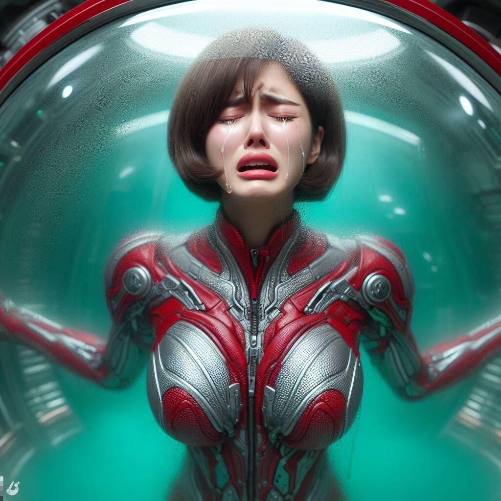 敗北したレッドレディはお仕置きカプセルの中に入れられて…#3