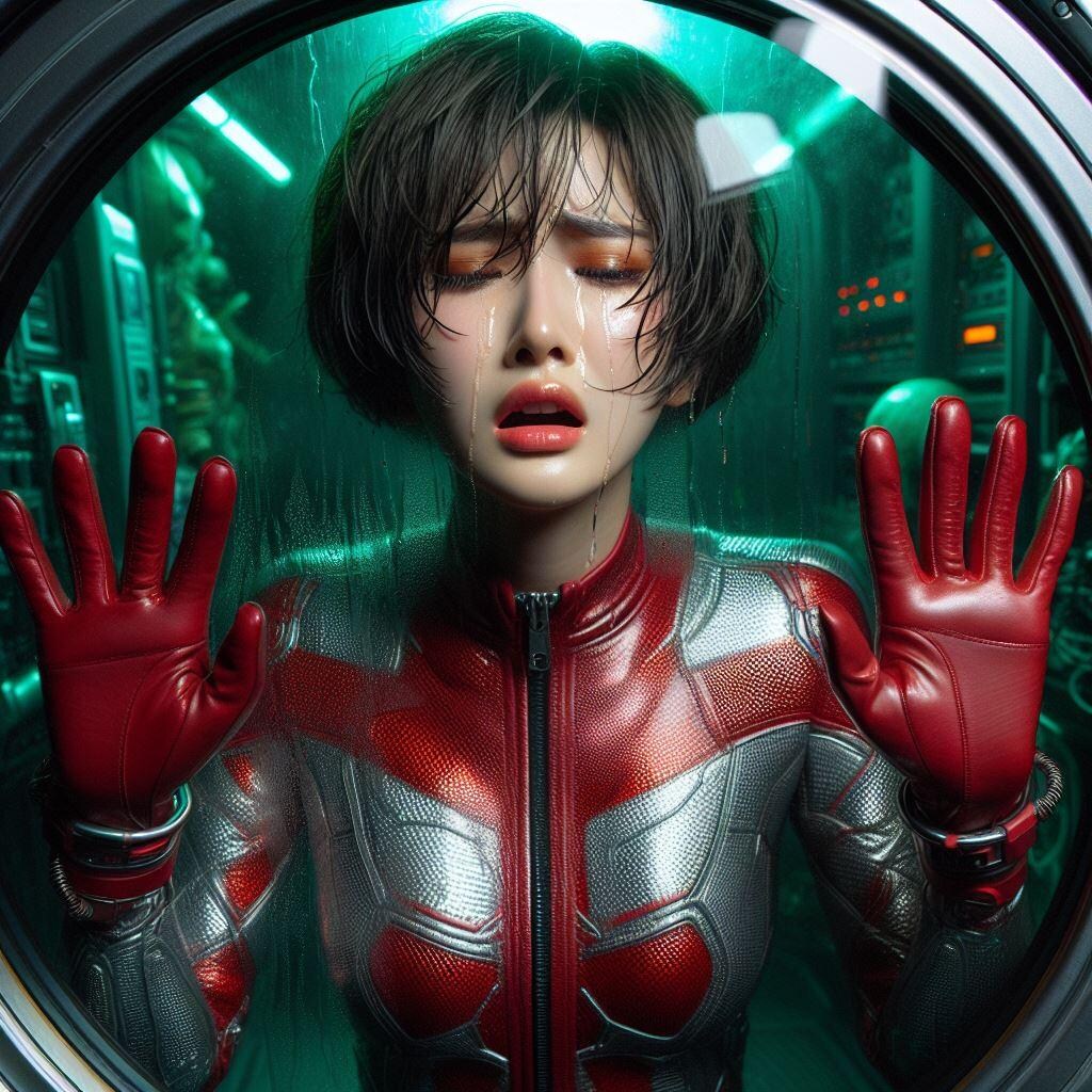 敗北したレッドレディはお仕置きカプセルの中に入れられて…#3