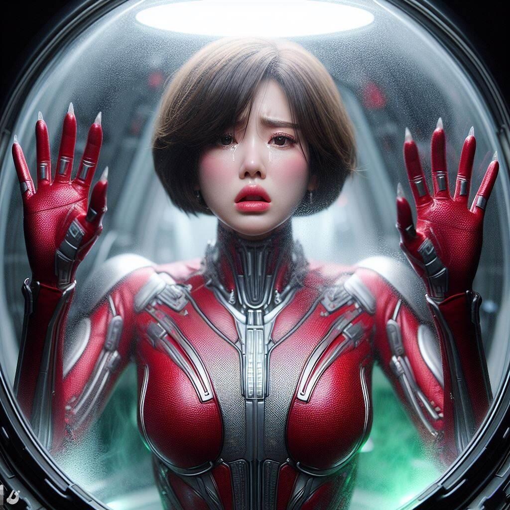 敗北したレッドレディはお仕置きカプセルの中に入れられて…#3