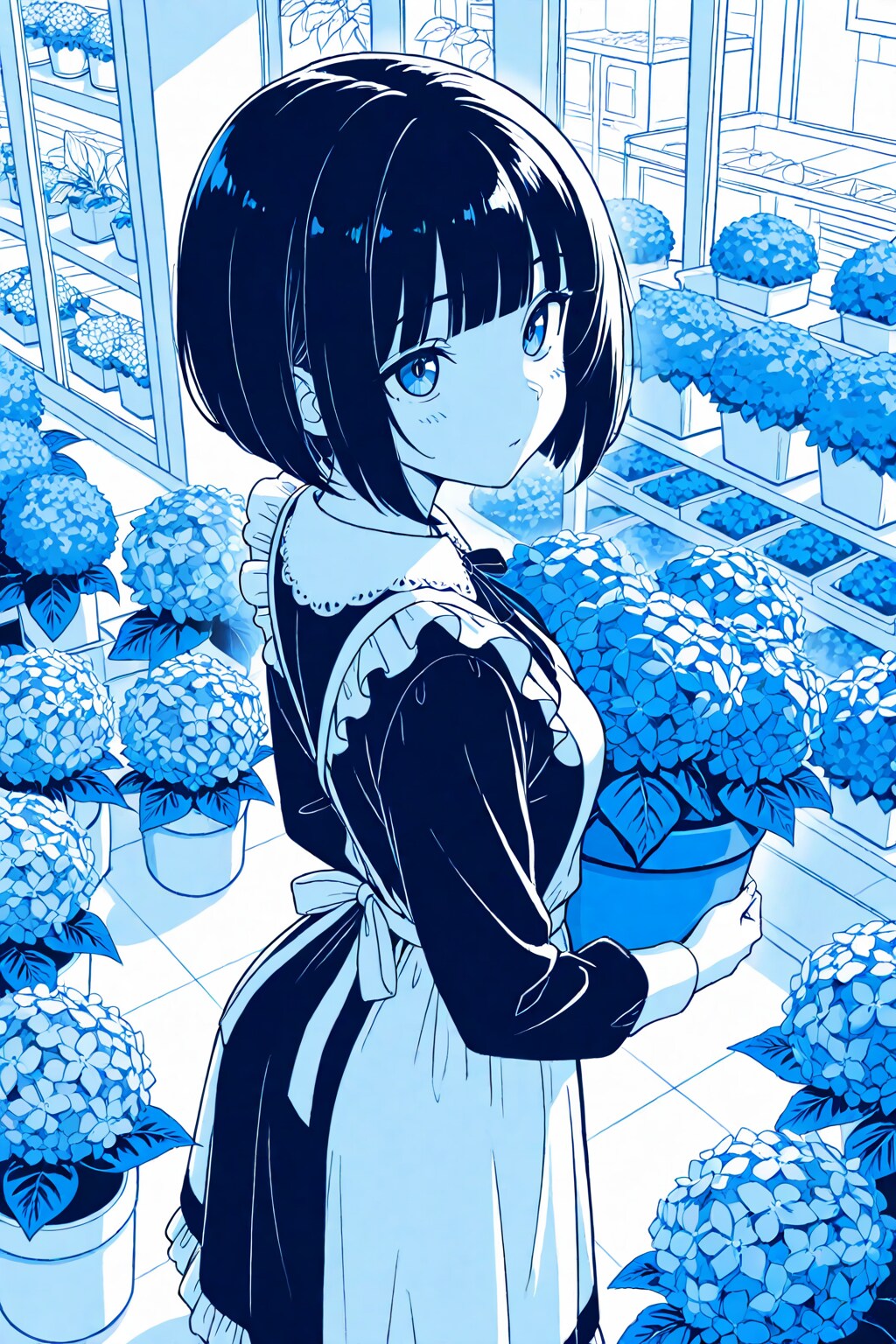 青い花屋