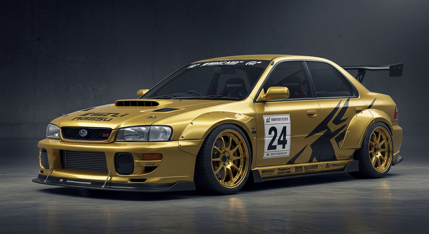 ゴールドWRXレーシングカー | の人気AIイラスト・グラビア