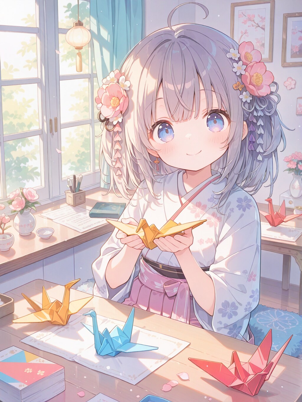 和巫女の折り紙教室
