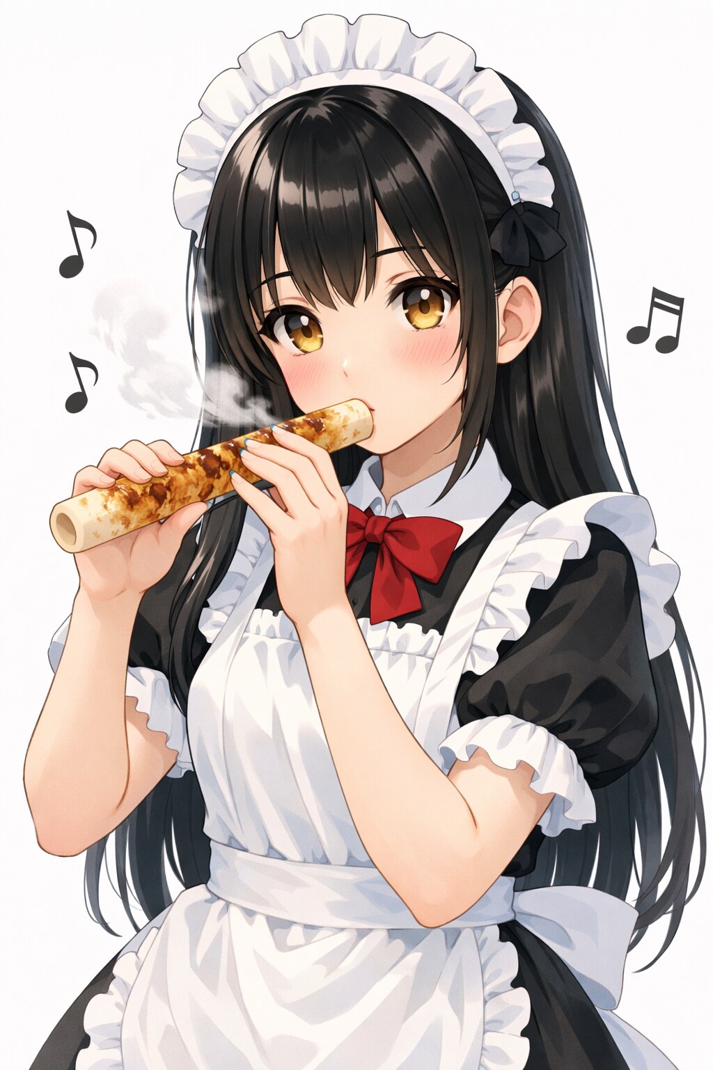 ちくわ笛とメイドさん。