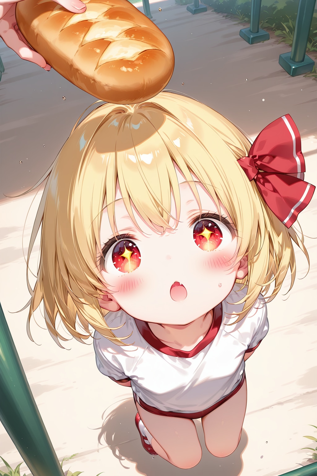 パン食い競争なのかー