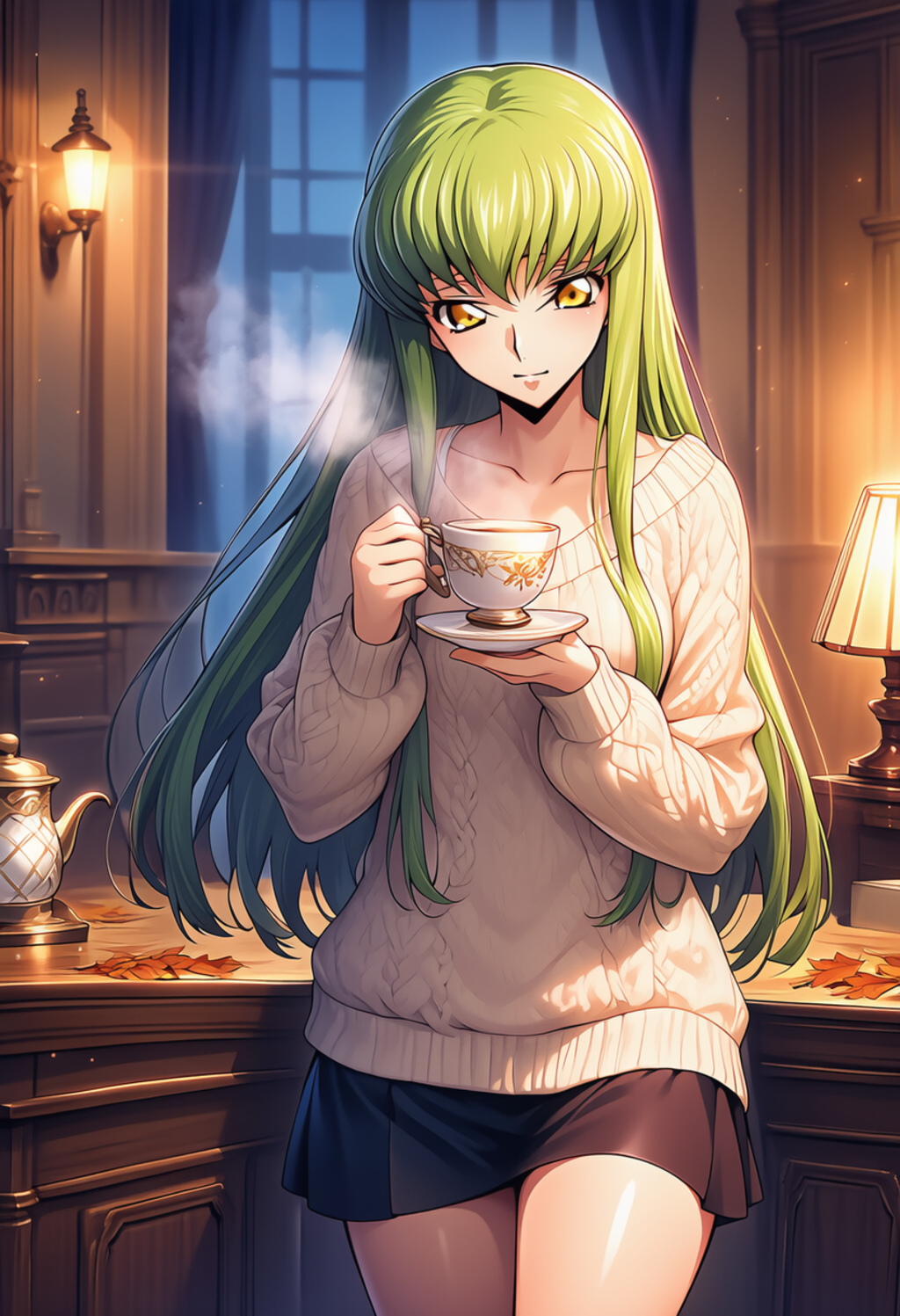 琥珀の湯気 ― Steam of Autumn Silence