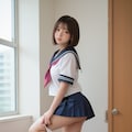 片思いの子のパンツえを妄想中 2枚目