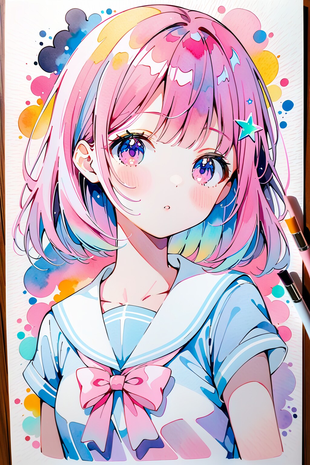 セーラー服の少女(EMERALD)