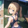 スクール水着の女の子 2枚目