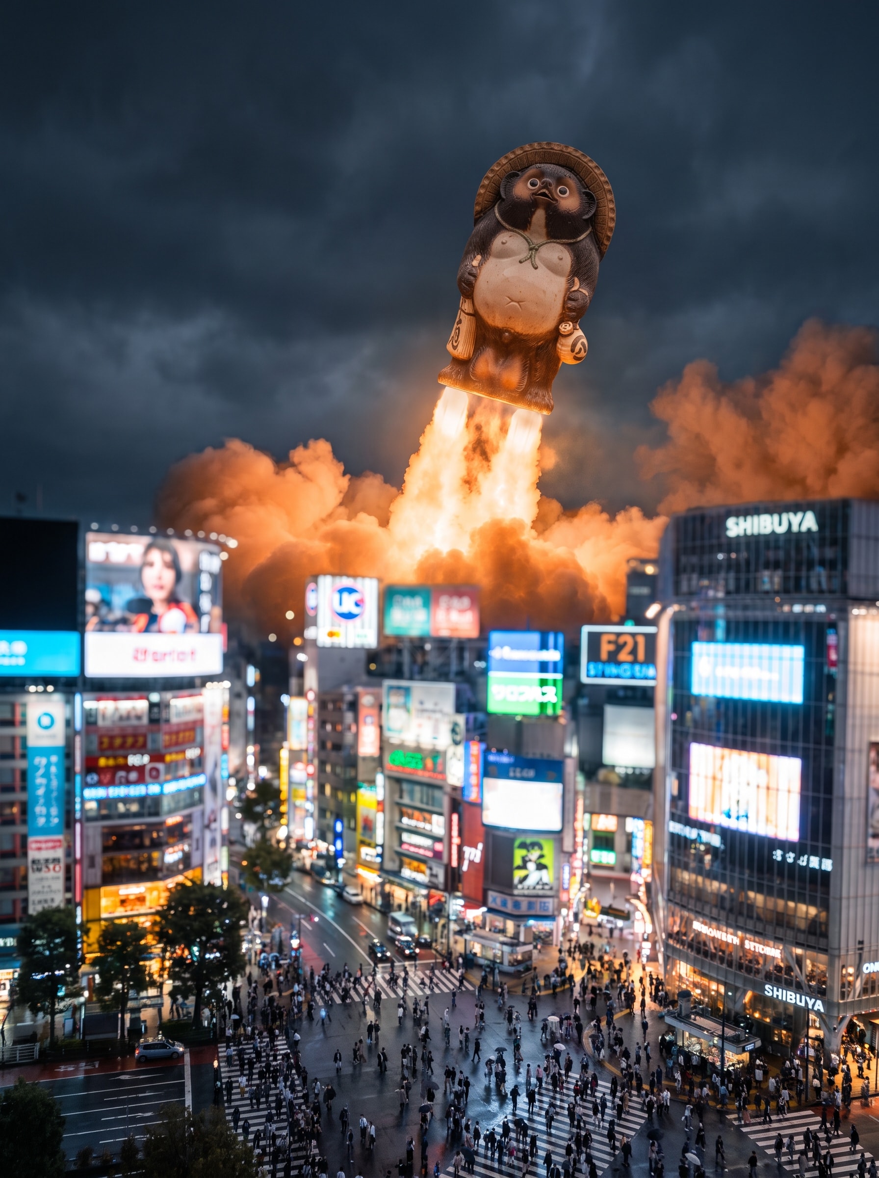 信楽焼き発射。
