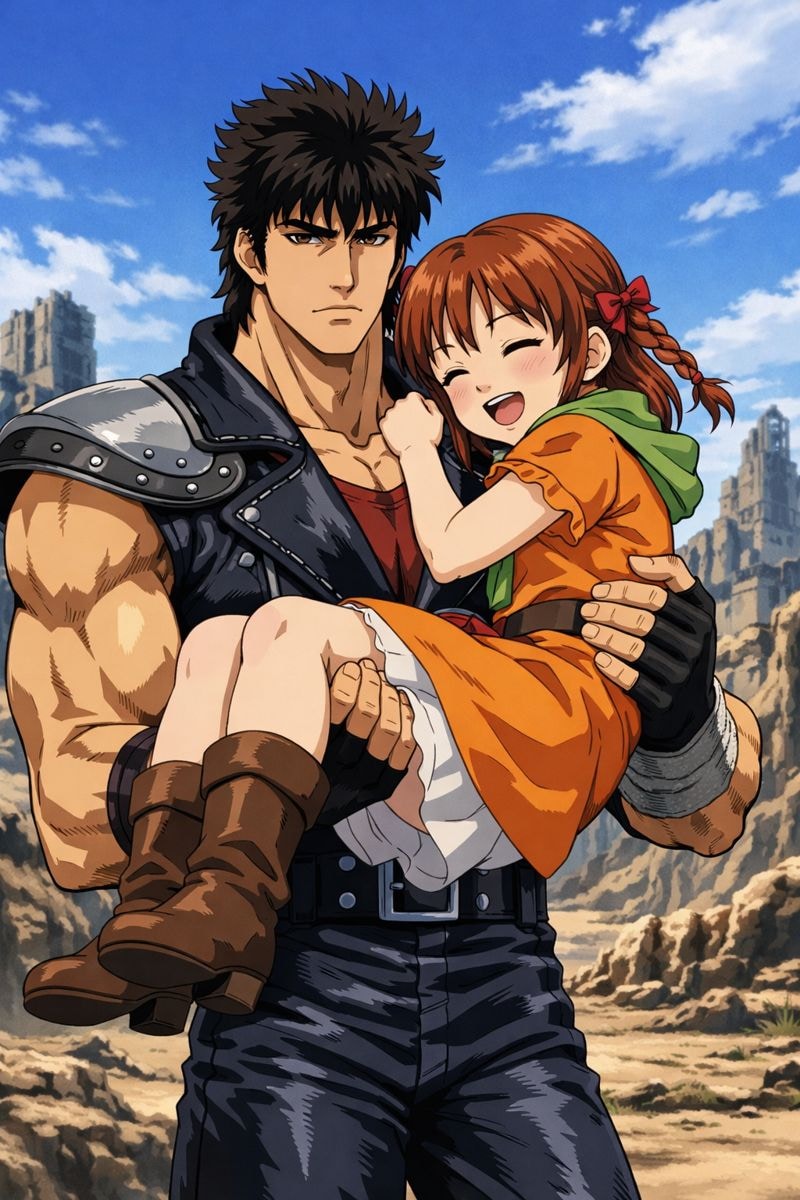 リンとケンシロウ(無表情) | の人気AIイラスト・グラビア