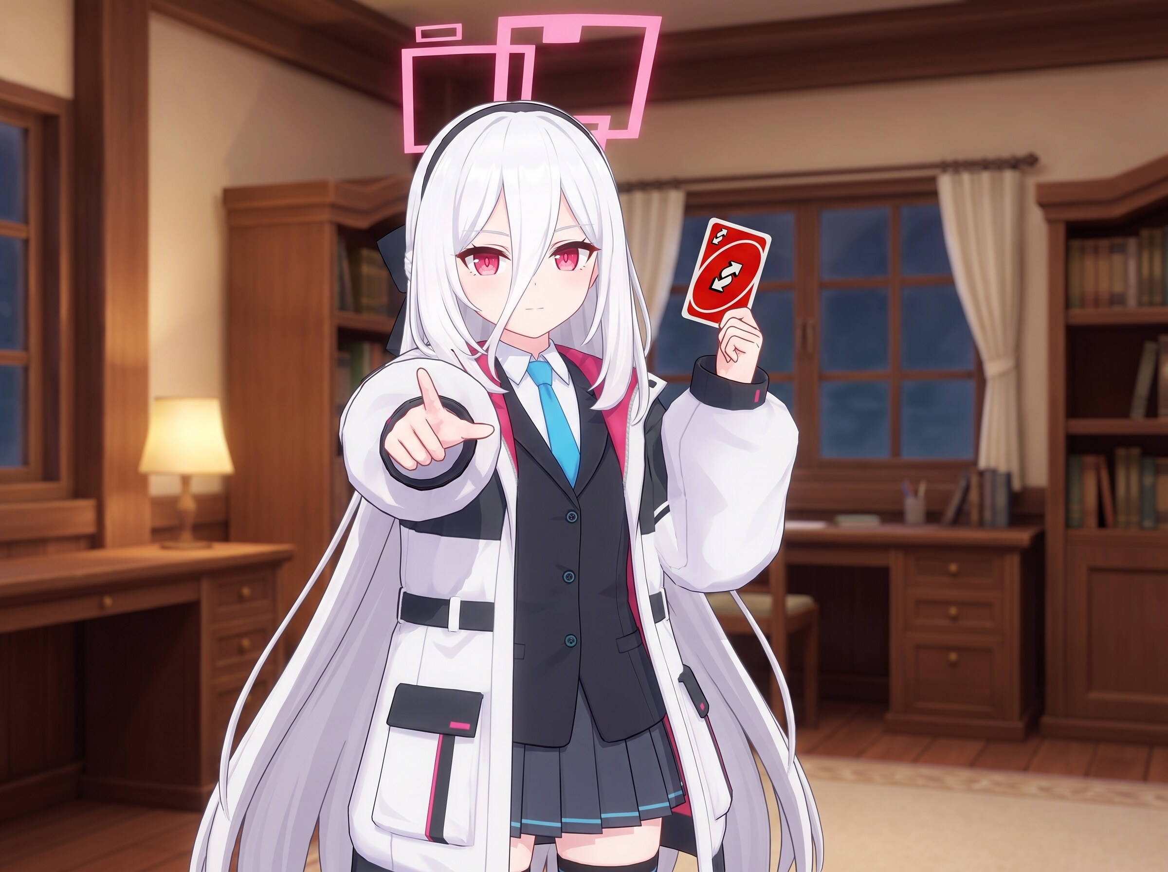 リバースカードを持つケイ(ブルアカ)