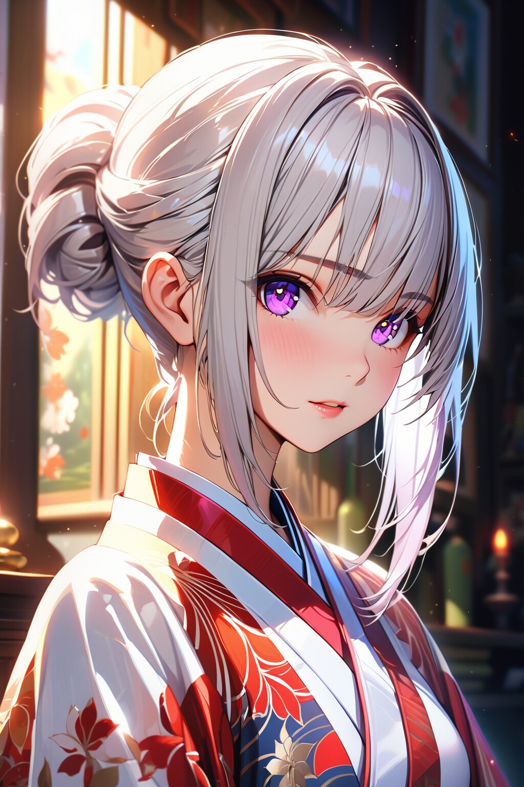 （５２１HQ）銀髪ちゃん巫女