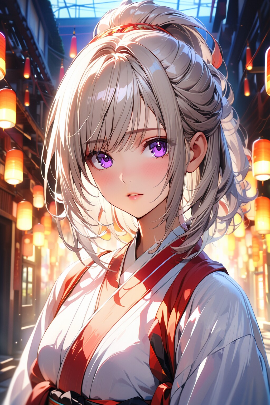 （５２１HQ）銀髪ちゃん巫女