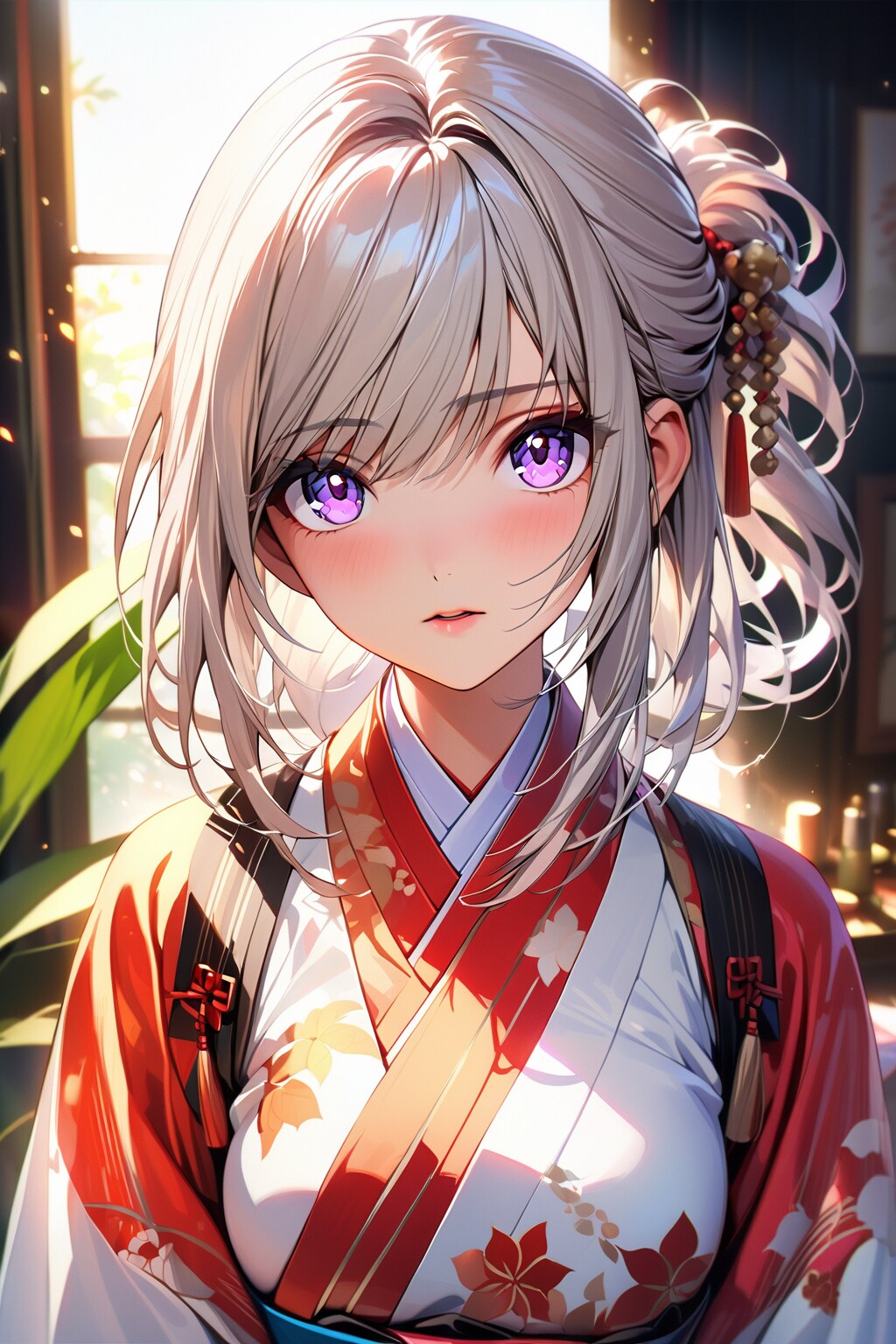 （５２１HQ）銀髪ちゃん巫女