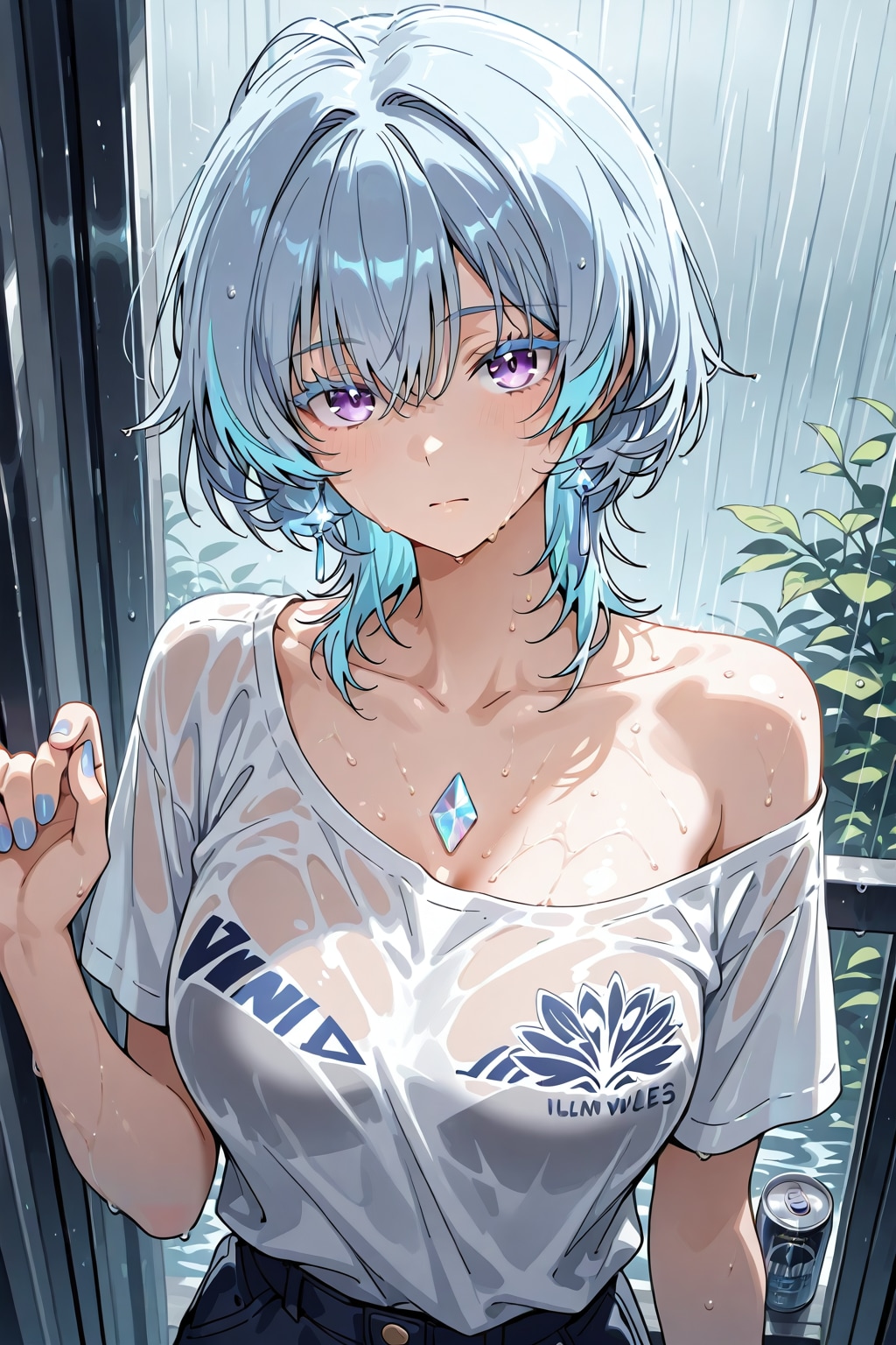 雨に降られちゃった… | の人気AIイラスト・グラビア