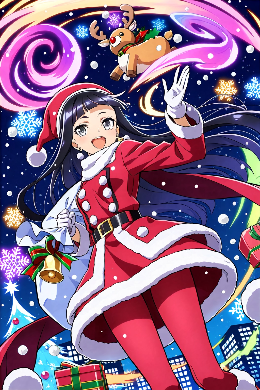 サンタコスの女の子 2025　その６ | の人気AIイラスト・グラビア