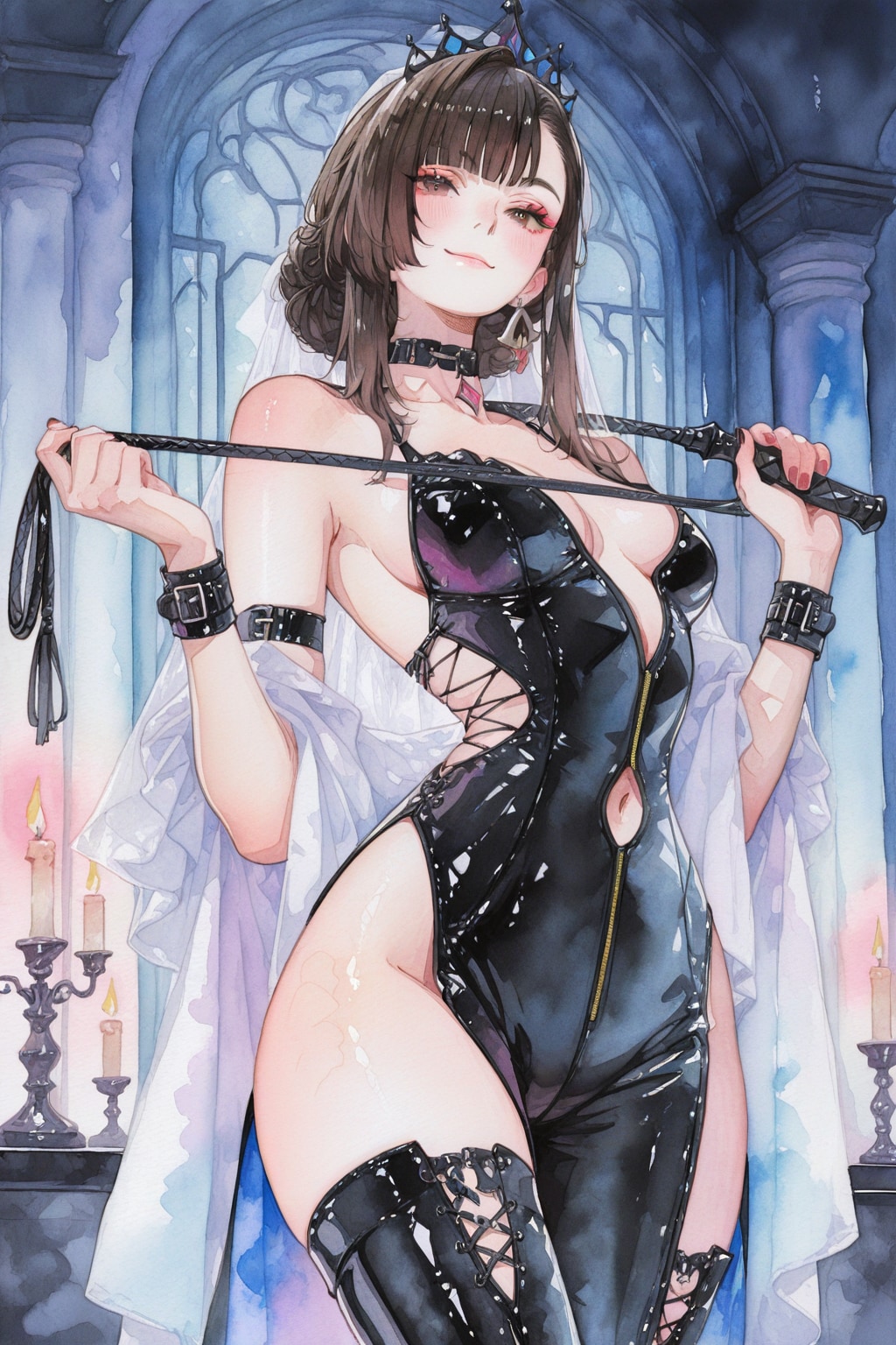 鞭を持った女王様