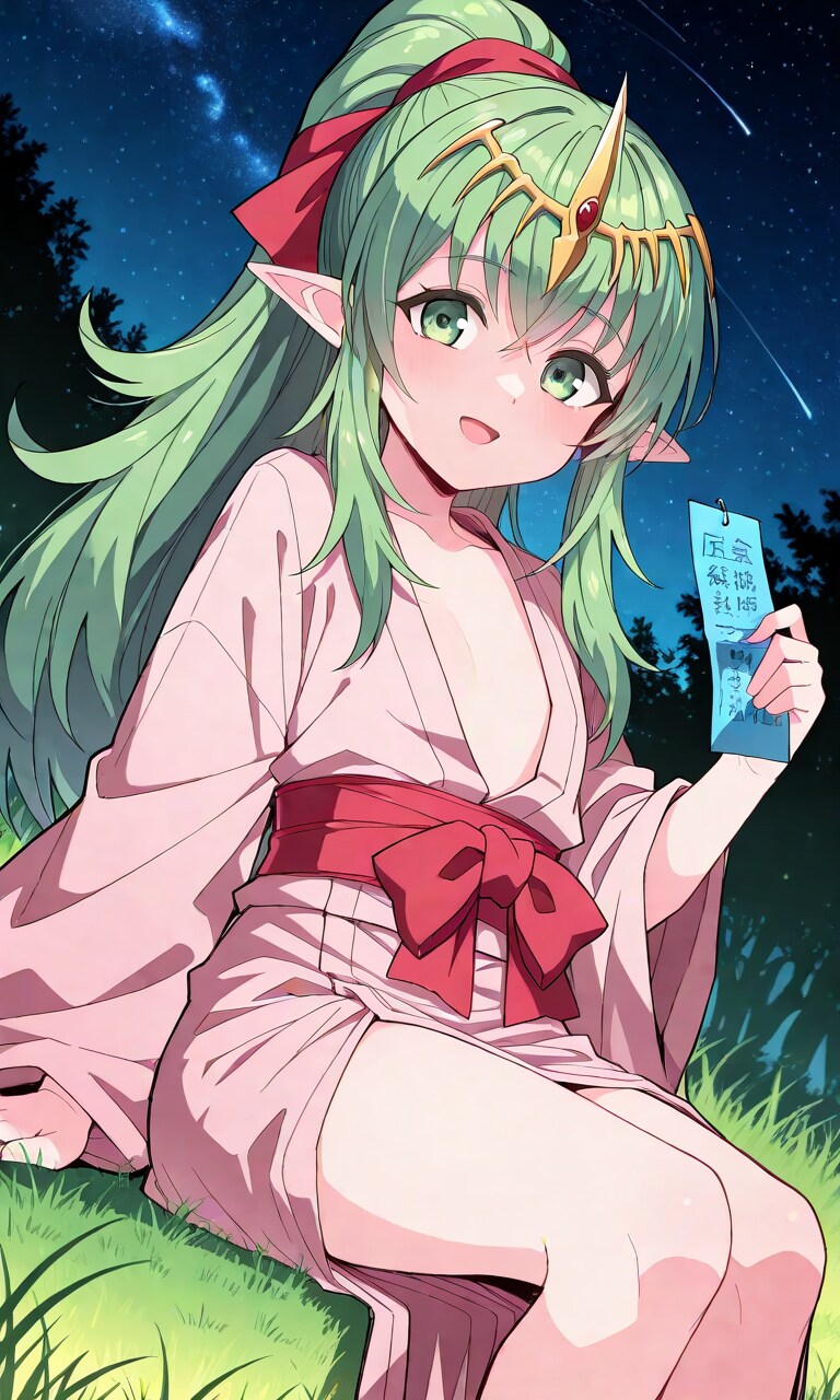 夏と七夕とチキ