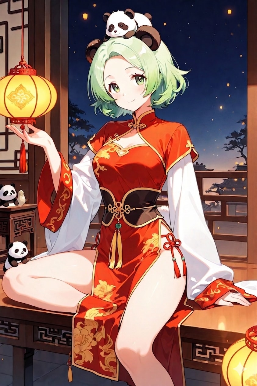 パンダ耳……？ パンダの尻尾…？