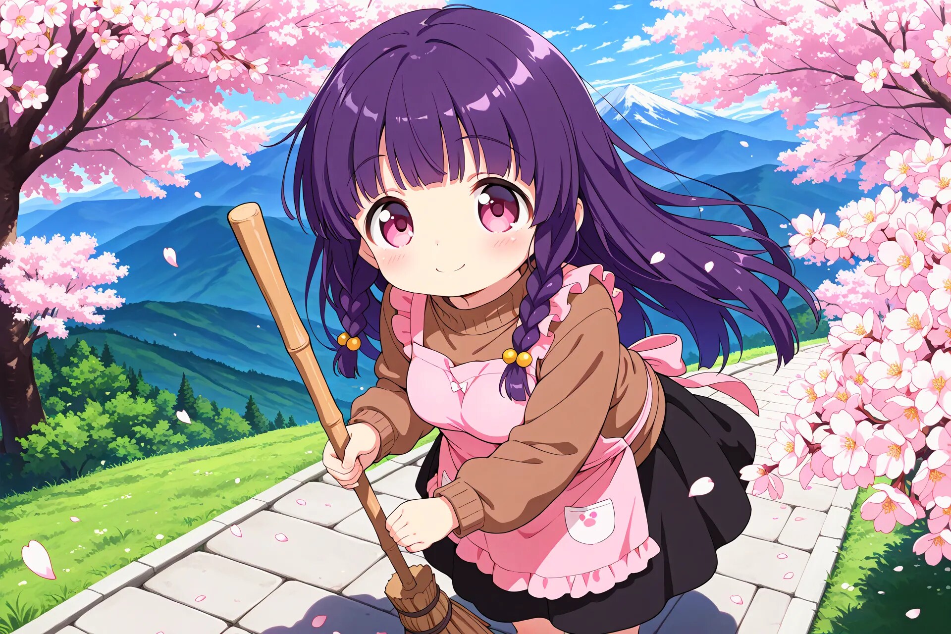 春色コーデな「エプロン」 | の人気AIイラスト・グラビア