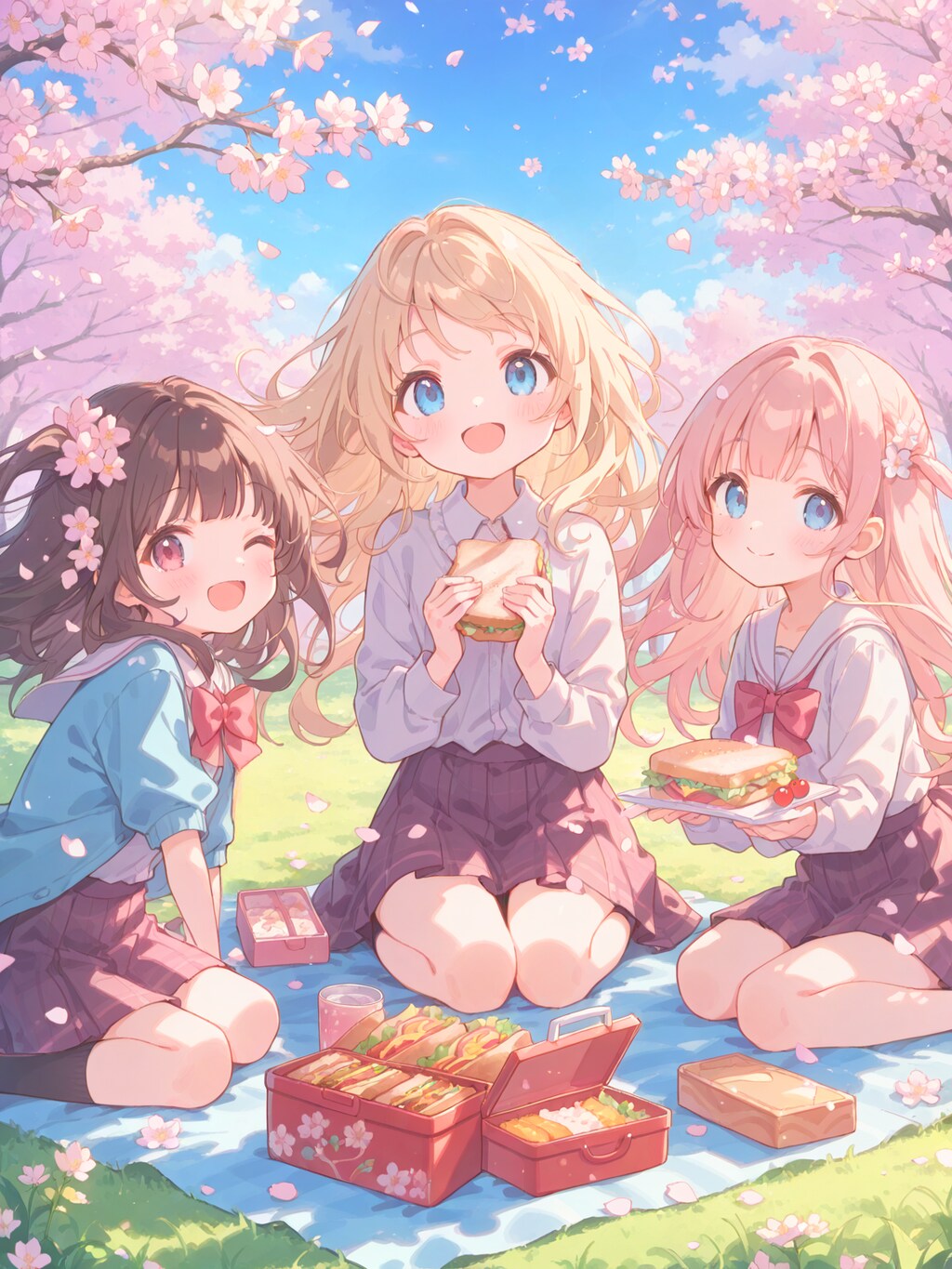 春の青空ピクニック