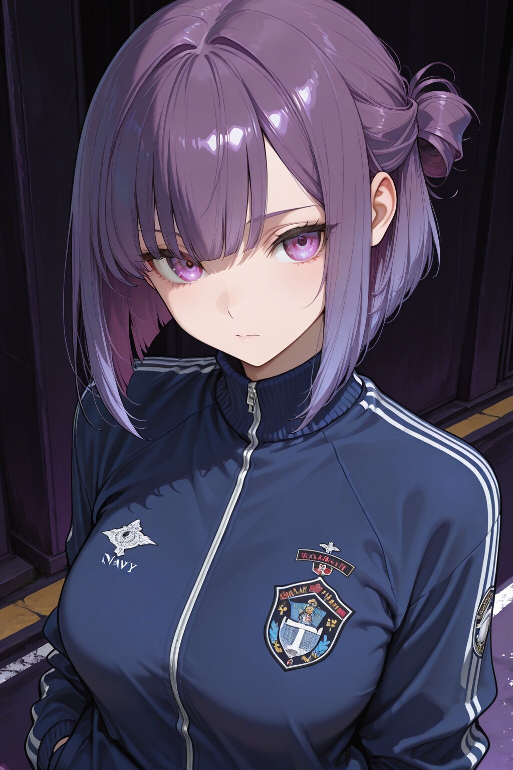 紫色が似合う女の子34