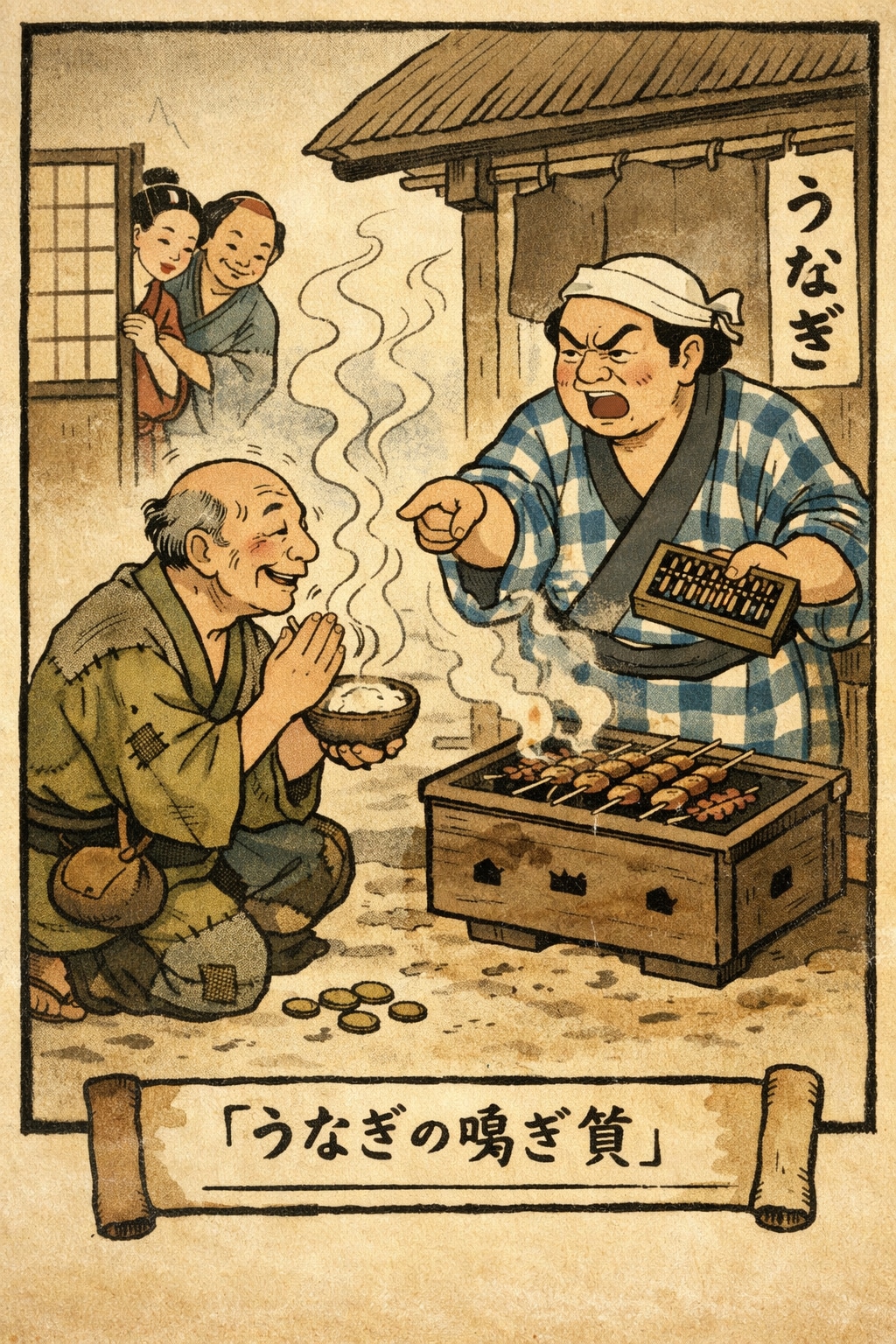 小咄｢うなぎの嗅ぎ賃｣ | の人気AIイラスト・グラビア