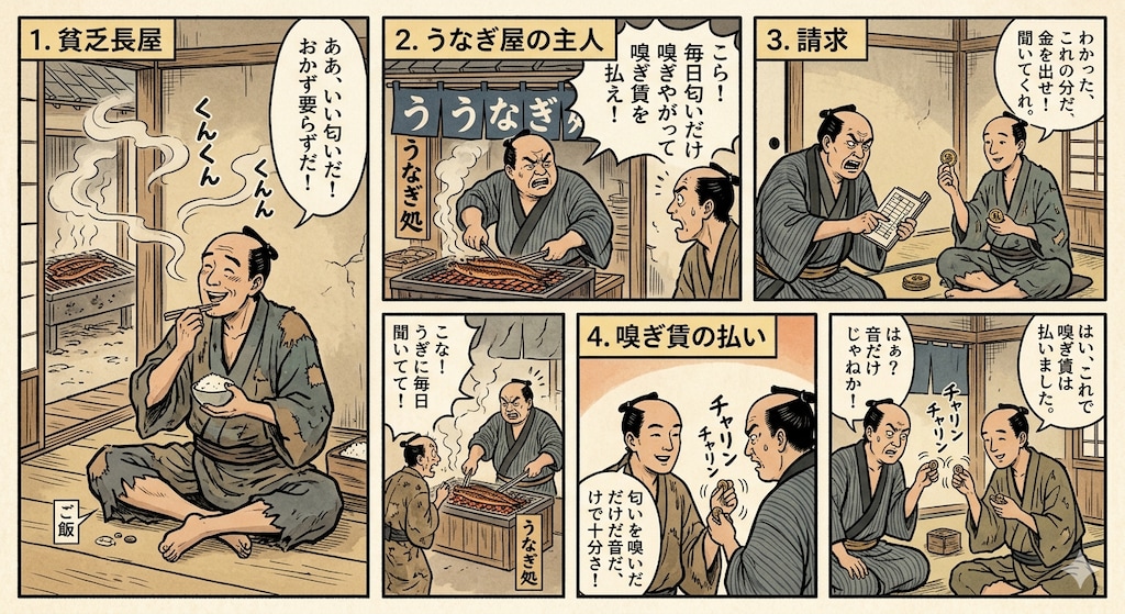 小咄｢うなぎの嗅ぎ賃｣
