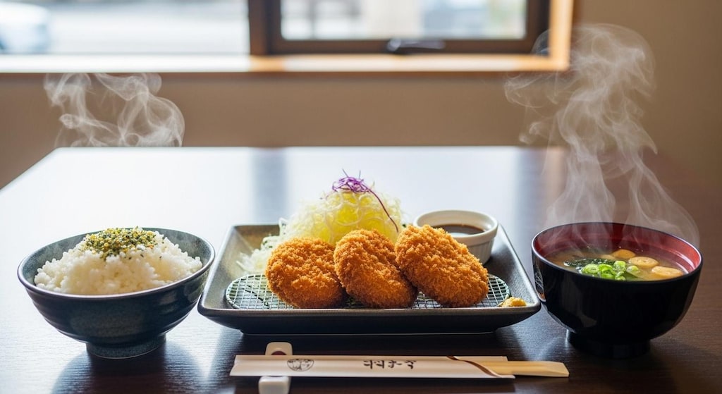 摩訶不思議食堂のコロッケ膳