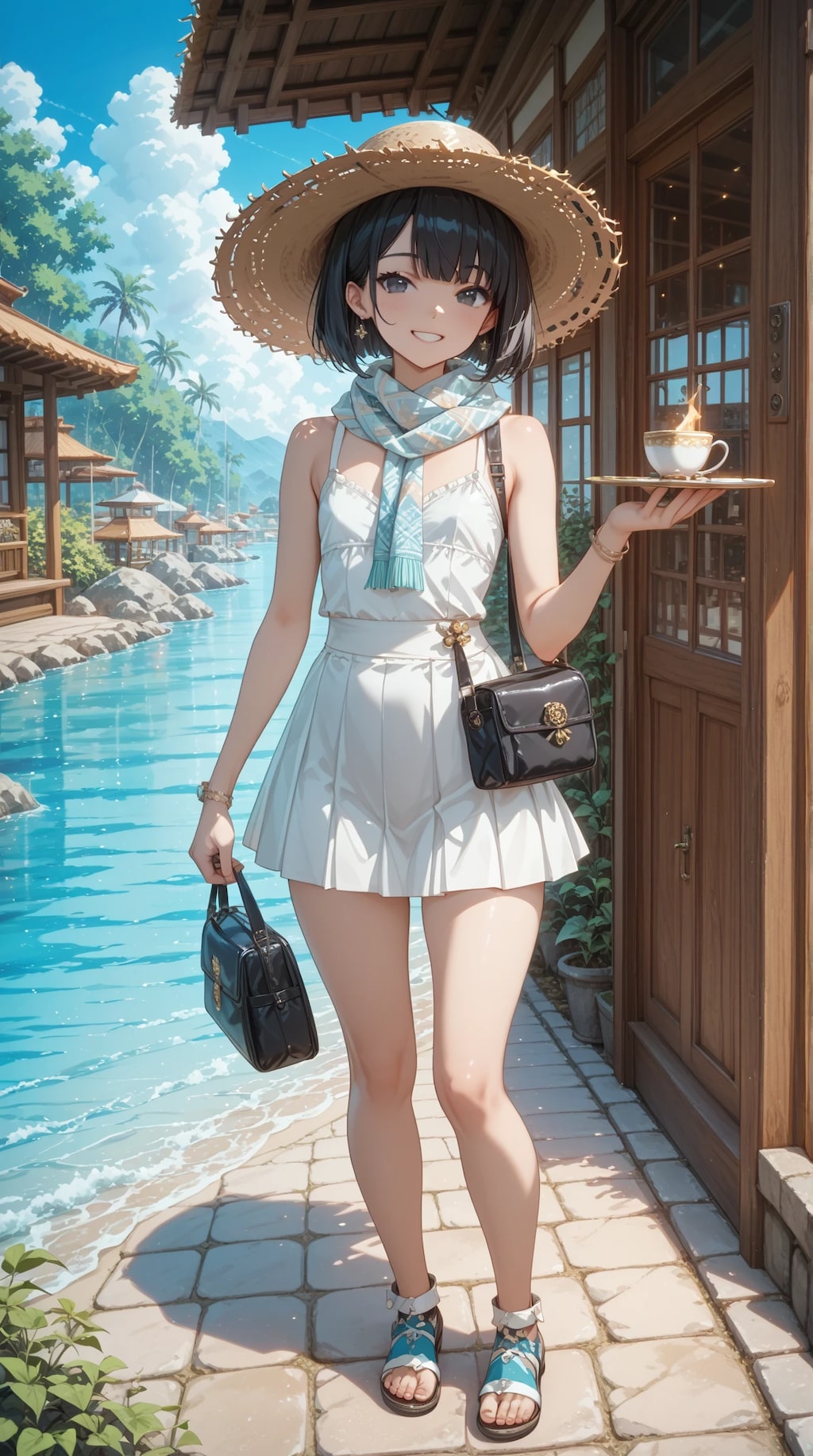 バカンスに来た奥さま